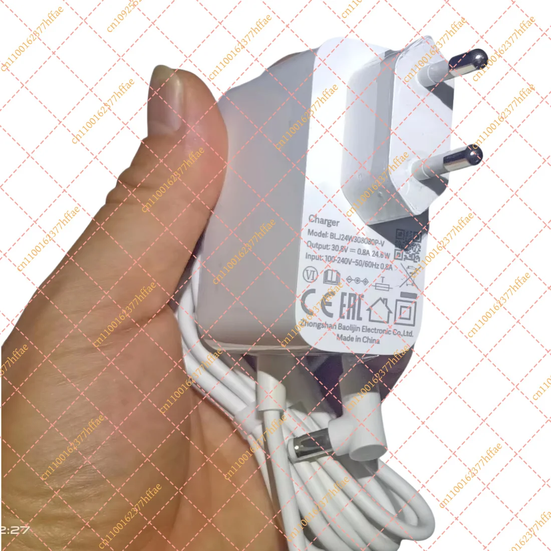 24.6W charger power adapter for Xiaomi Vacuum cleaner 30.8V 0.8A power cable for xiaomi 1C K10 G10 dreame V8 V9 V9B V10 V11 V12
