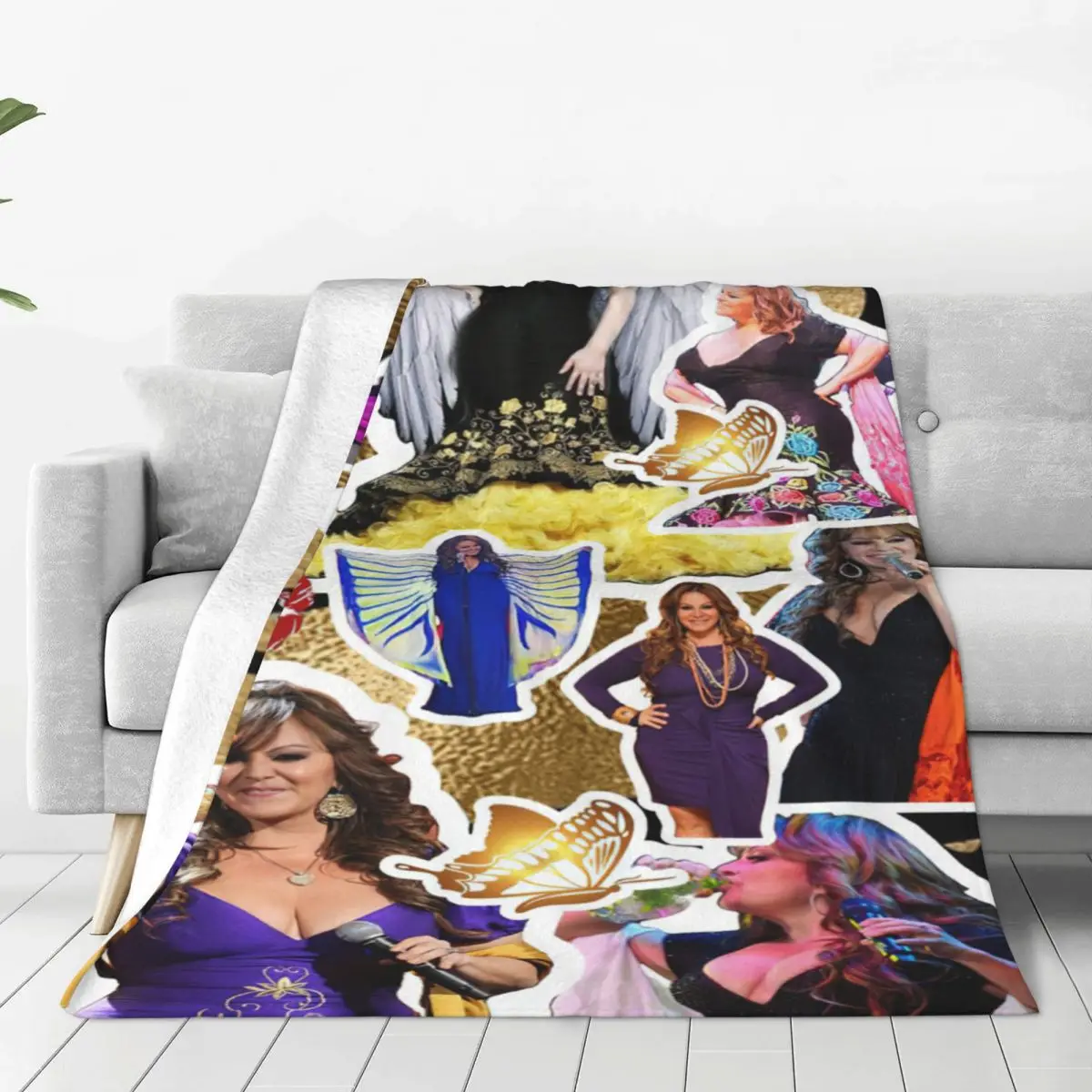 Jenni Rivera Latin Singer Blanket Fleece Autumn/Winter Multifunction Soft Throw Blanket for Bedding Couch Bedspread