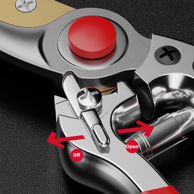 Tesoura de poda para economia de trabalho, jardinagem, podador manual doméstico, flores, árvores frutíferas, galhos grossos, ferramentas de corte, tesoura portátil