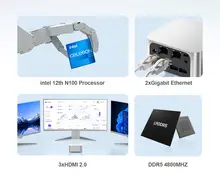 Mini PC Intel Celeron N200/N100 Fanless #6