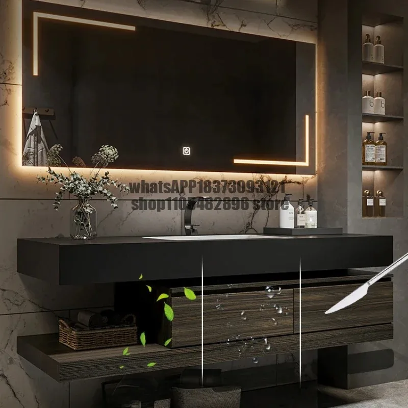 80cm Bathroom Vanity Cabinet With Sink And Mirror Cabinet Drawer Mirrors Furniture Column Narrow Storage Armario Baño Almacenaje