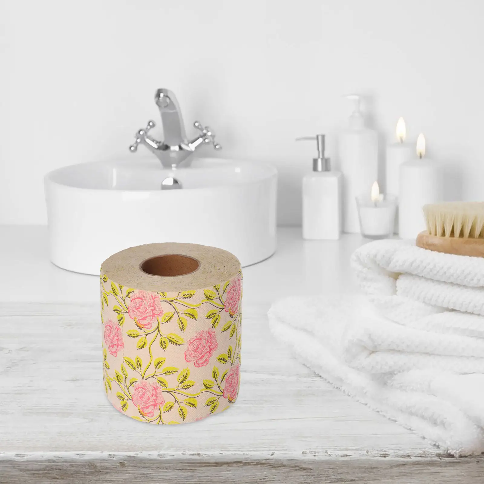 Affordable 1 Roll Printed Toilet Paper Cute Design Decorative Bathroom Tissue Soft Napkin for Household Bath Essentials Fun Gift - view 4