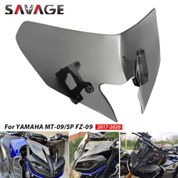 오토바이 윈드 스크린 YAMAHA MT-09/SP FZ-09 2017 2018 2019 2020 앞 유리 윈드 디플렉터 실드 스크린 MT09 FZ09 MT FZ 09