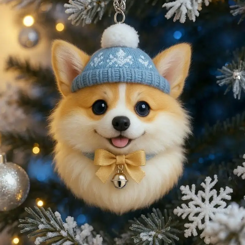 Small Size Plush Pet Hanging Decoration for Easyly Installation Carrying 55KF