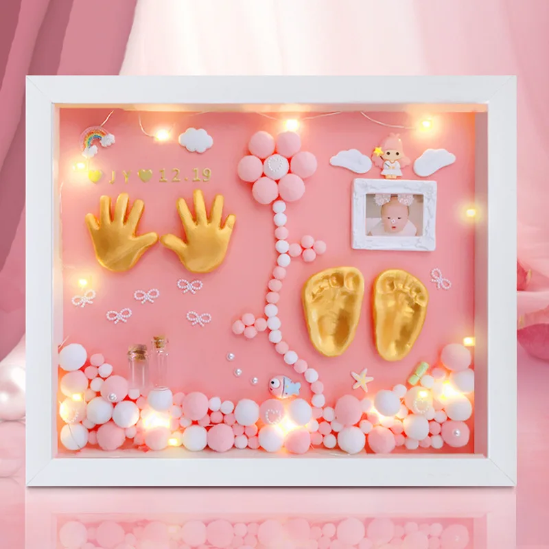 infant-hand-foot-print-memory-complete-clay-set-safe-diy-craft-ornament-for-full-moon-100-days-one-year-old-baby-shower-gift