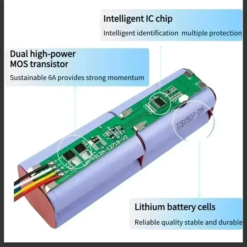 14.4v P1904-4S1P-MM bateria para xiaomi mijia 1c stytj01zhm robô aspirador de pó mop 12800mah substituição bateria acessórios