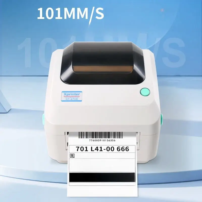 Xprinter 470B 4inch/118mm Label Maker Thermal Printer 4x6 Shipping Express Label Sticker High speed Printer for Logistics