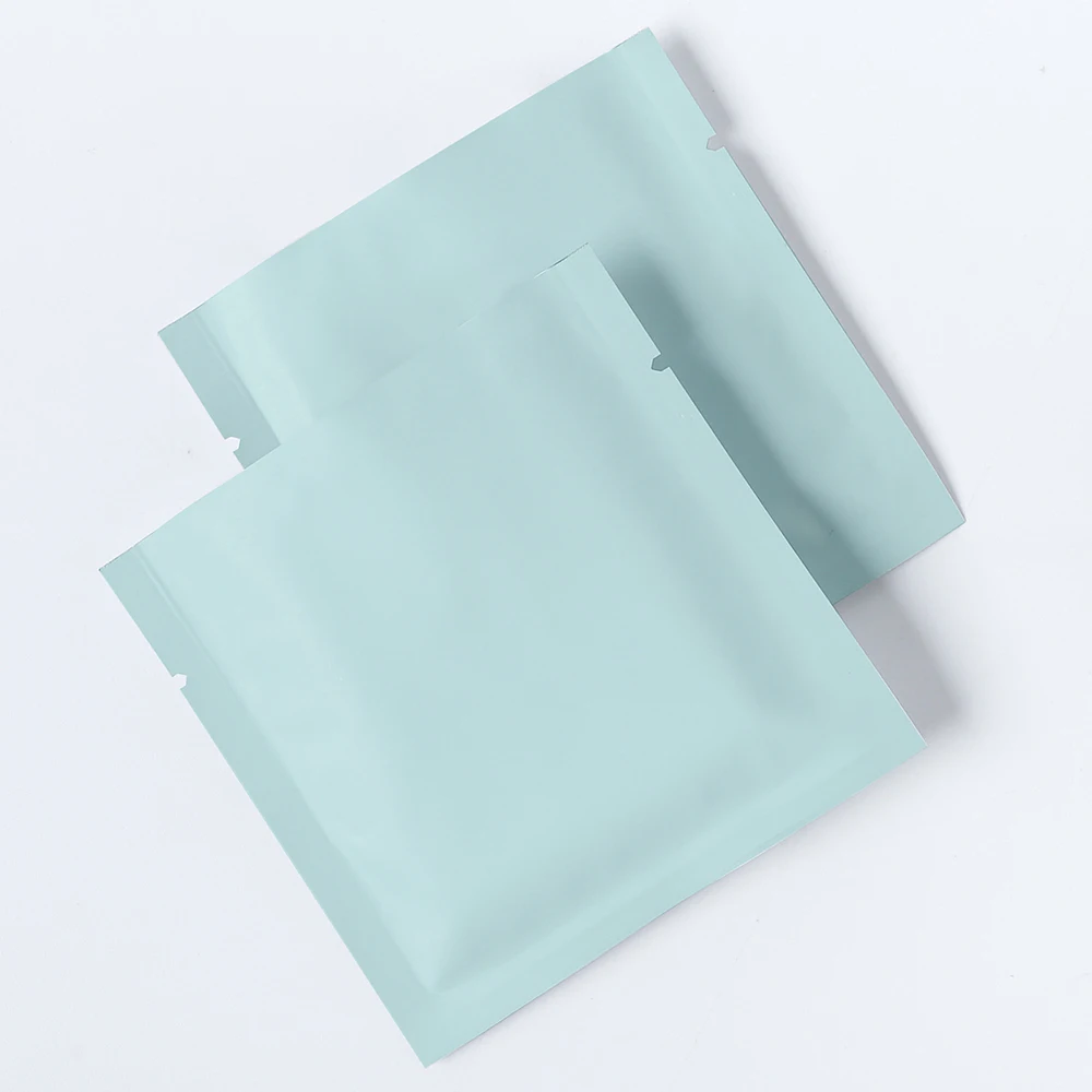 8x8cm Mini Open Top  Heat Seal Mylar Sachet Bag, Shampoo Liquid Gel Sorting Vacuum Sealer Pure Square Flat Aluminum Pouch