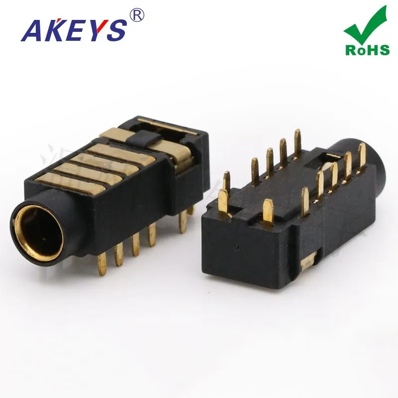 1pc One button PJ-4.5 gold-plated 4.5mm headphone power socket pin 5 section audio Sony player 4.4 balance