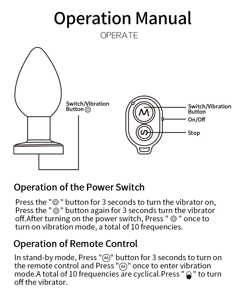 NEW 10 Speed Vibrator Metel Anal Beads Butt Plug Vibration Large Rechargeable Wireless Remote Control Prostate Massager Sex Toy