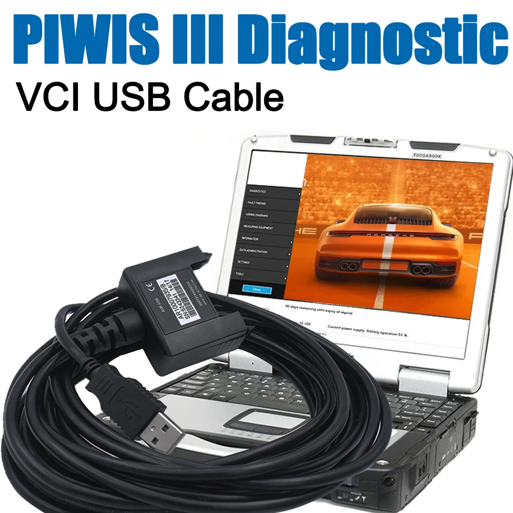 Super Car Detector PIWIS Tester III Piwis 3 Diagnostic Tool USB Cable for PT3G-E-VCI