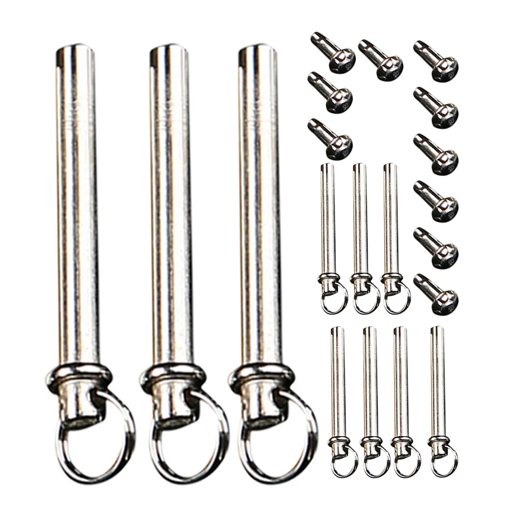 10 Sets Toys Fan Nail Accessories Folding Shaft Rivet and Nut Replacement Hand Fasteners Repairing Kit Silver Baby