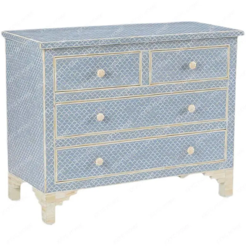 Light Luxury Entrance Chest of Drawers Painted Mosaic Five-Drawer Cabinet Four-Drawer Cabinet Locker Curio Cabinet