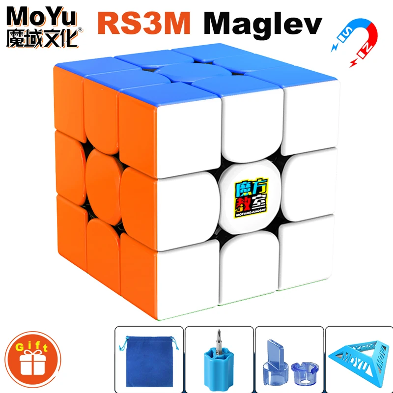 

MoYu RS3M Series Maglev 3x3 Magnetic Magic Cube 3×3 Professional 3x3x3 Speed Puzzle Kid Toy Original Super Hungarian Magico Cubo