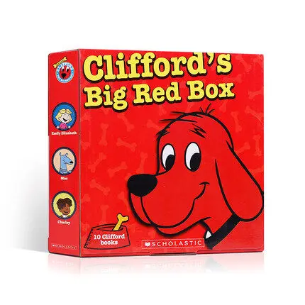 10Pcs Original Children Popular Books Clifford's The Big Red Dog Box 10 Colouring English Activity Story Picture Book