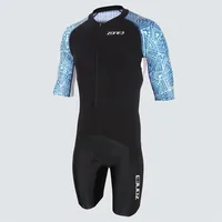 Zone3 hombres Ciclismo bicicleta traje de baño de manga corta triatlón carreras Tri traje Maillot Ciclismo natación ropa para correr Skinsuit
