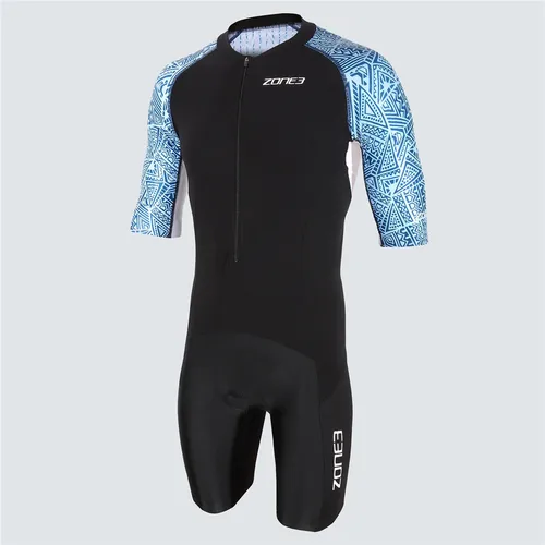 Zone3 hombres Ciclismo bicicleta traje de baño de manga corta triatlón carreras Tri traje Maillot Ciclismo natación ropa para correr Skinsuit
