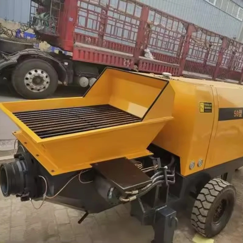 15 20 30 50 90M3 Capacity Portable Cement Concrete Pumping Machine Concrete Trailer Pump Engineering Construction Machinery