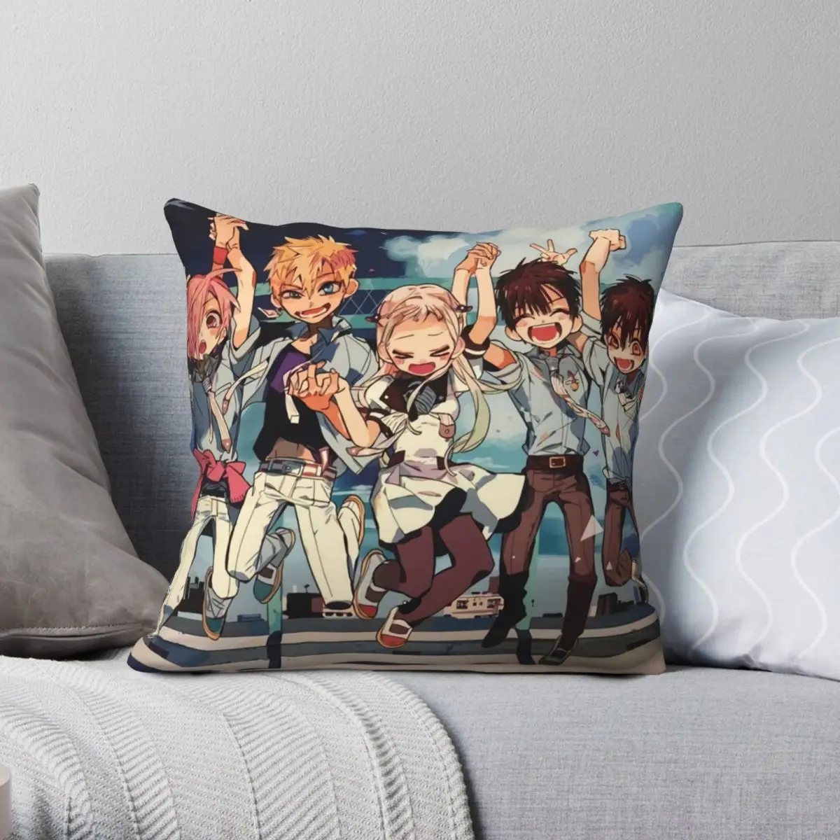 

Characters Jibaku Shounen Cover Pillowcase Polyester Linen Velvet Printed Zip Decorative Pillow Case Sofa Cushion Cover 18"