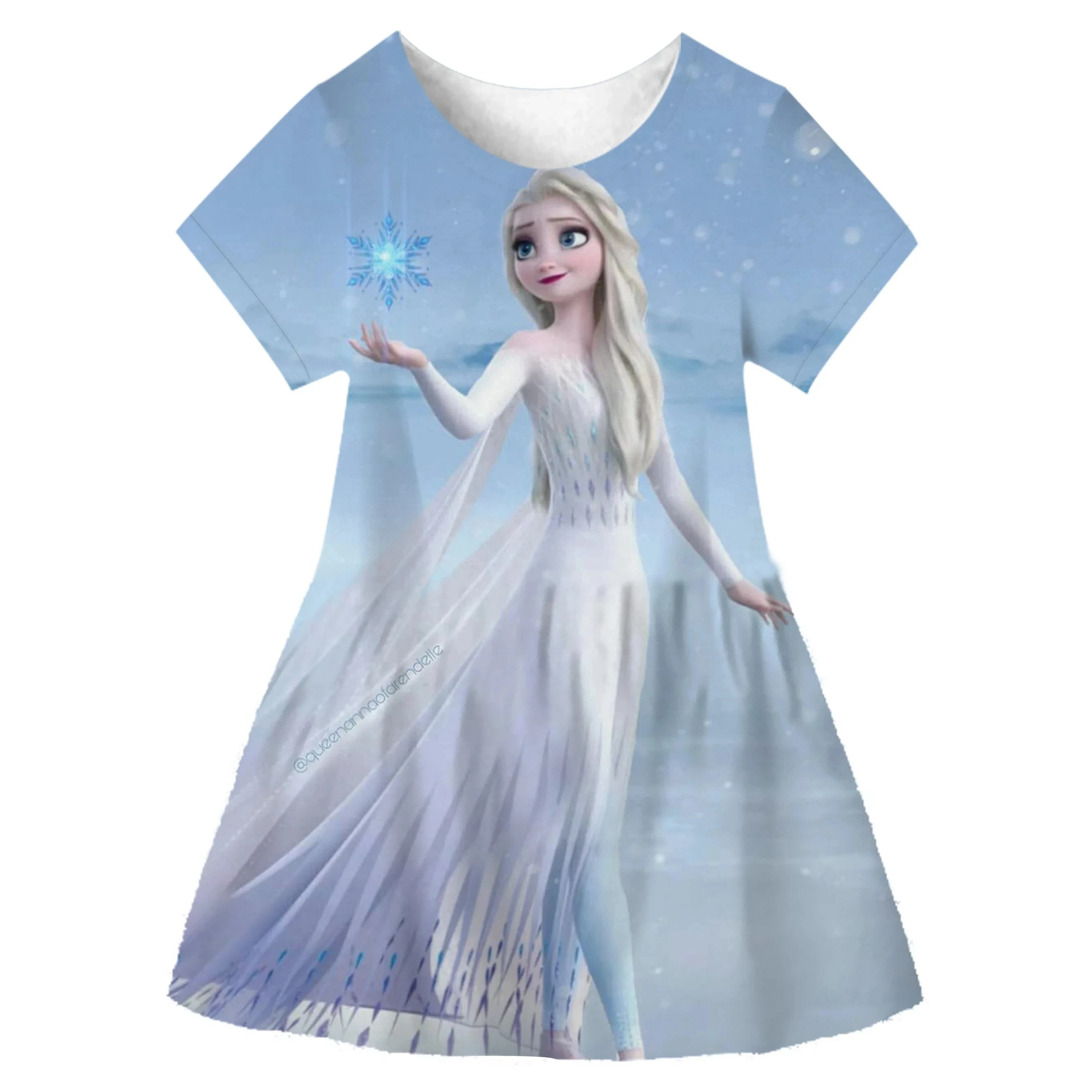 

Платье принцессы в стиле Диснея «Холодное сердце», Детский костюм на день рождения, мультяшный костюм, Эльза, детская одежда для девочек, летнее платье, подарок