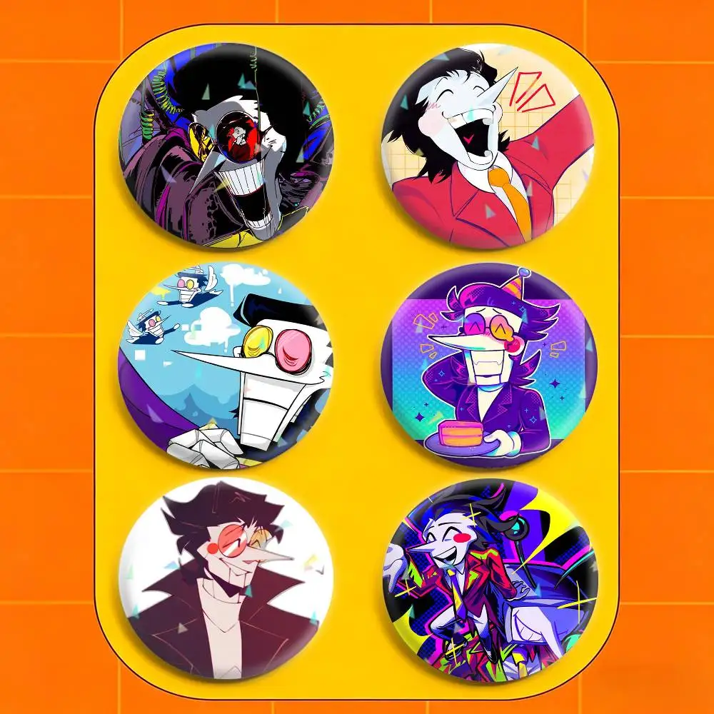 

D-Deltarune S-Spamton 32/44/58mm Handmade Pins Round Brooch Badge Backpacks Clothes Jewelry Gifts
