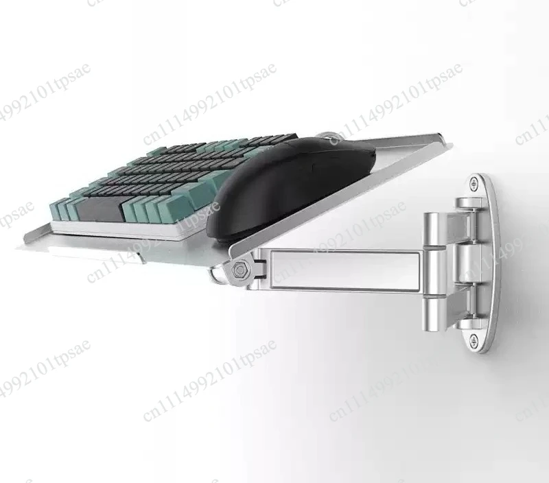Dual purpose monitor and keyboard tray wall mounted foldable keyboard tray bracket size 61 * 19cm wall mounted keyboard tray