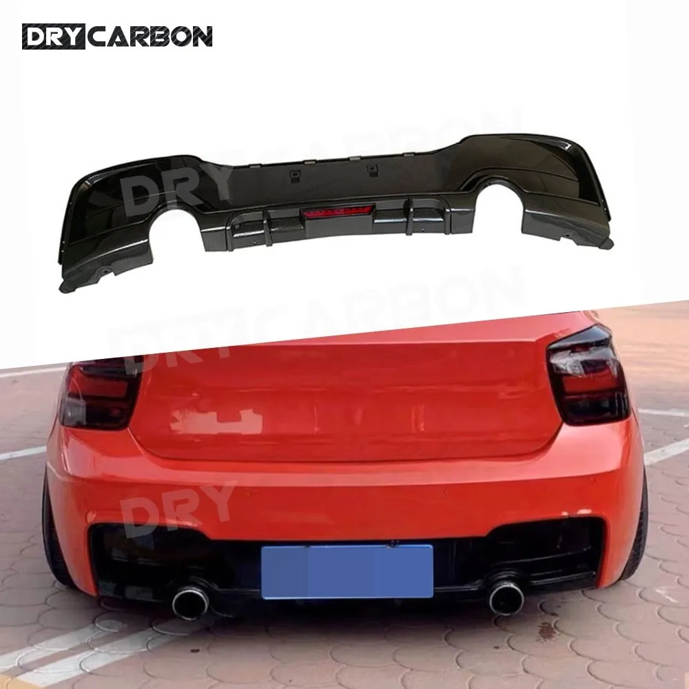 

Rear Bumper Lip Diffuser With LED Rear Lip Spoiler Car Body Kits Accessories for BMW 1 Series F20 M Sport 2012 2013 2014