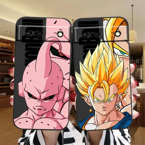 D-Dragon Ball Goku Gohan Art Google Pixel 9 8 7A 7 6A 6 5A 5 4 4A XL 5G 블랙 실리콘 충격 방지 쉘 백 폰 케이스