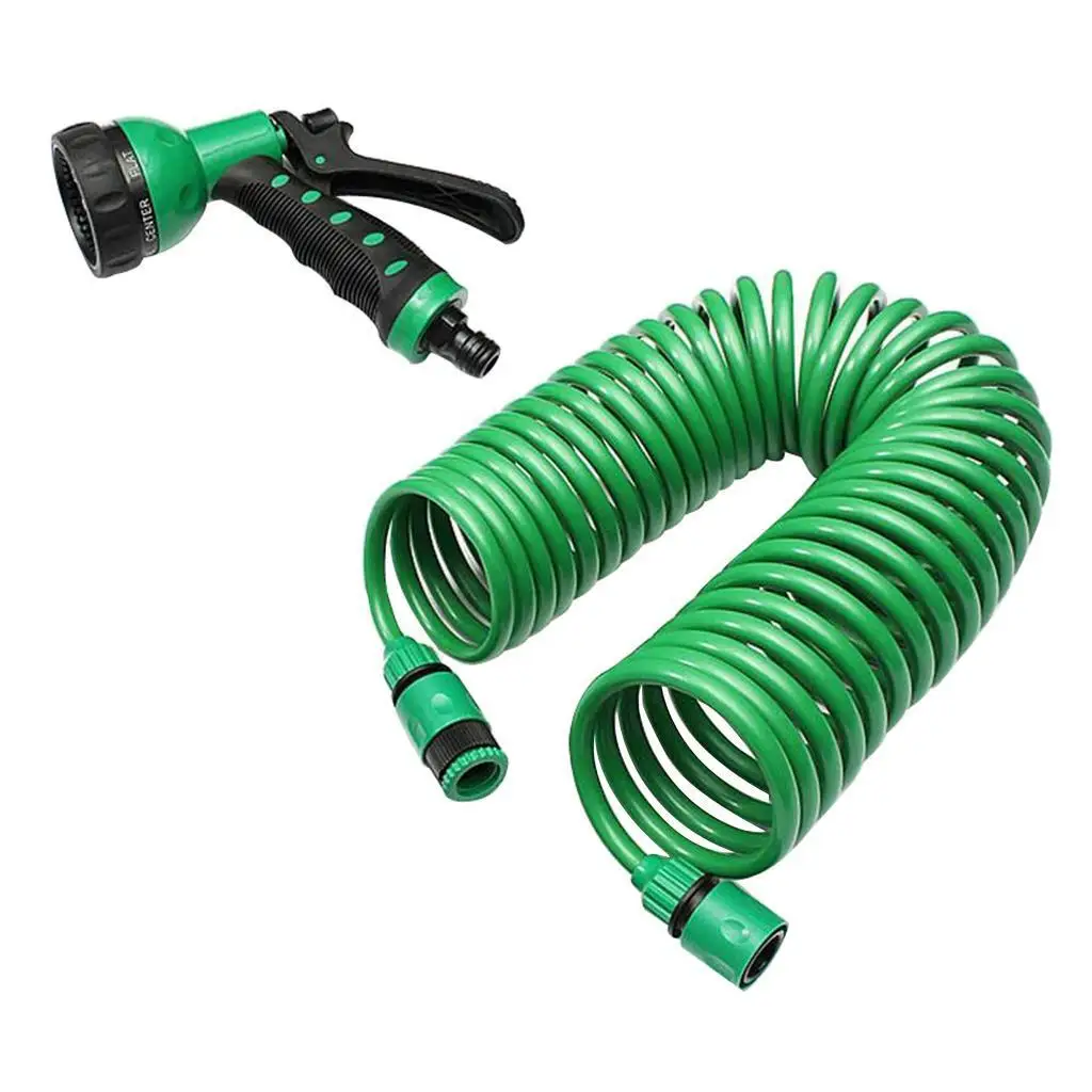 Garden Water Spray Hose Flexible Nozzle Kit Expandable Pipe with 7 Spray Patterns for Yard Lawn Washing and Pets