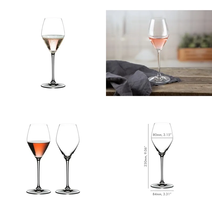 

Extreme Rose Wine Glass, Set of 2, Clear