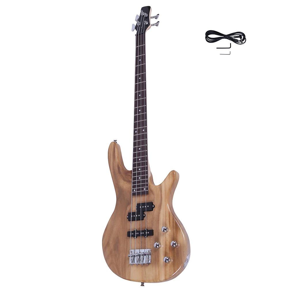 Exquisite Stylish IB Bass with Power Line and Wrench Tool wood Color