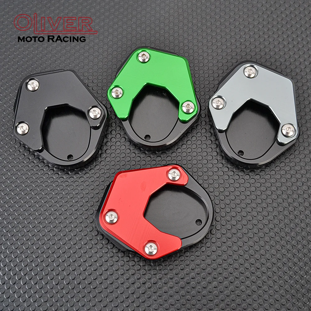 Kickstand Side Stand Extension Enlarger Plate Pad For Kawasaki KLX230 SM KLX230R KLX230S KLX250 KLX 250 Versys650 Ninja 400 ZH2