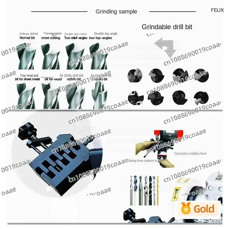 Alloy Drill Bit 1-28Mm Universal Grinding Machine Woodworking  Multifunctional Grinder Gd-28