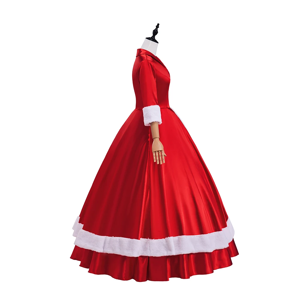 Film White Christmas Cosplay CostumeBetty Judy Cos Christmas Outfits  Cindy lou Who Costume Women Red Green Christmas Long Dress view 5
