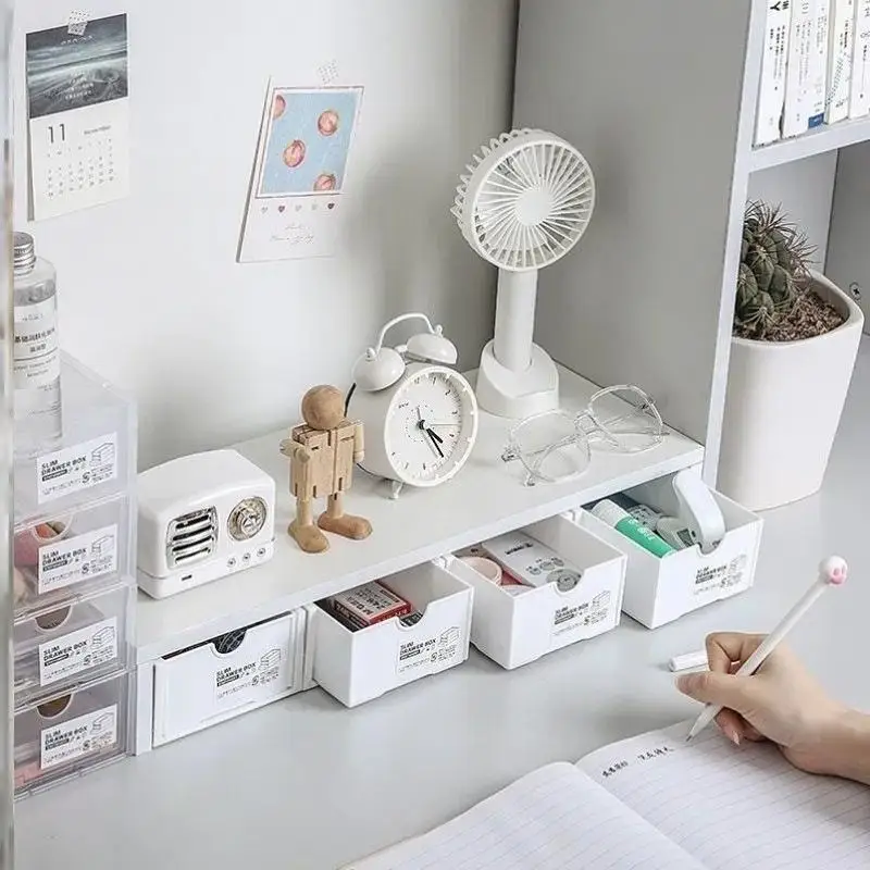 

Multi-Layer Cuter Monitor Stand Notebook Riser Desktop Organizer Office Desk Storage Ra Kitchen Cleaning Accory Holder