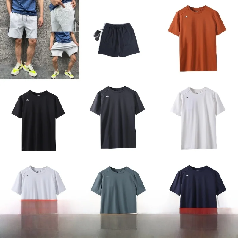 

Leavo Johnson Premium Summer Sport Casual Fitn Commute Versatile Faionable Set Couple ort Sve T-irt orts