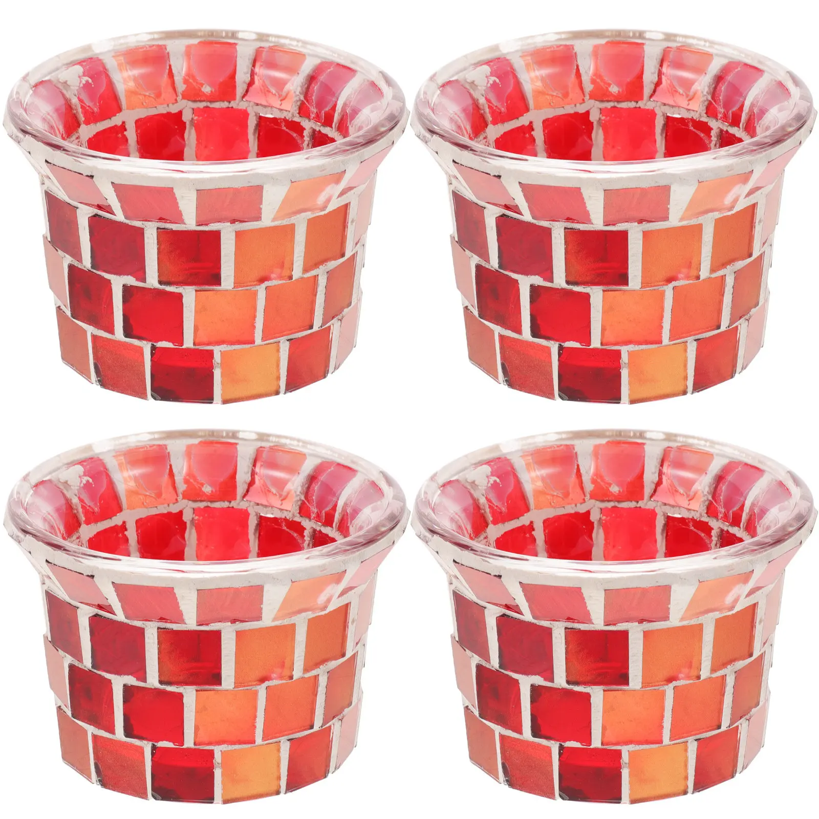 

Набор из 4 подставок для чайных свечей с уникальным дизайном, эффектом мерцающего пламени и теней, декоративные подставки для окон гостиной