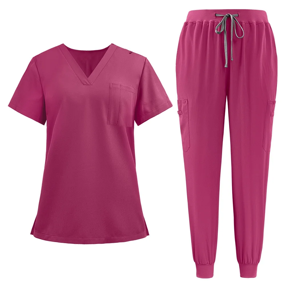 Uniforme de enfermeira mulher hospital médico moletom médico masculino calças de enfermagem unisex uniformes de oficina beleza spa roupas de trabalho novo