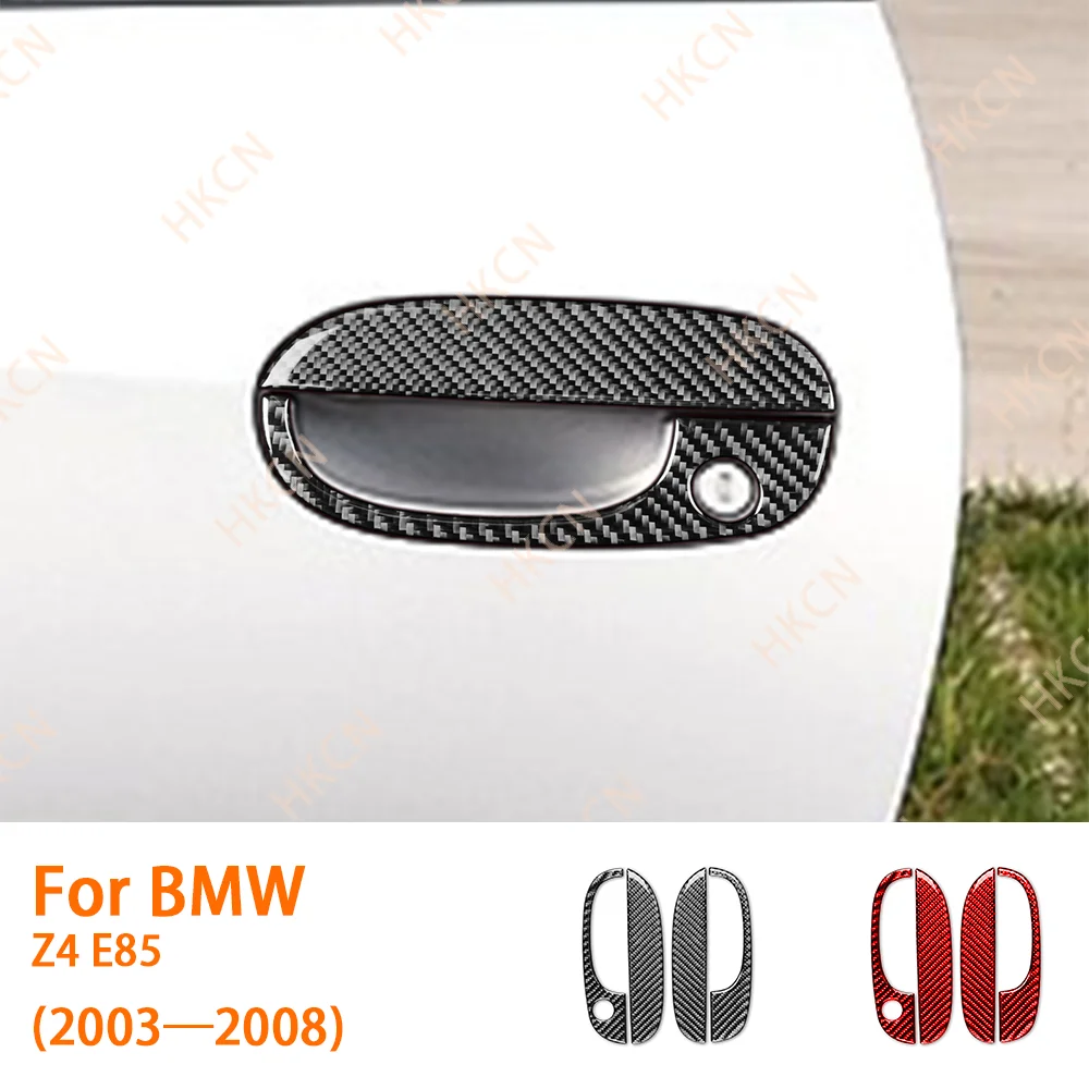 

Carbon Fiber Outer Door Handle Puller Modification Panel Car Accessories For BMW Z4 E85 2003—2008 Exterior Trim Sticker Decal