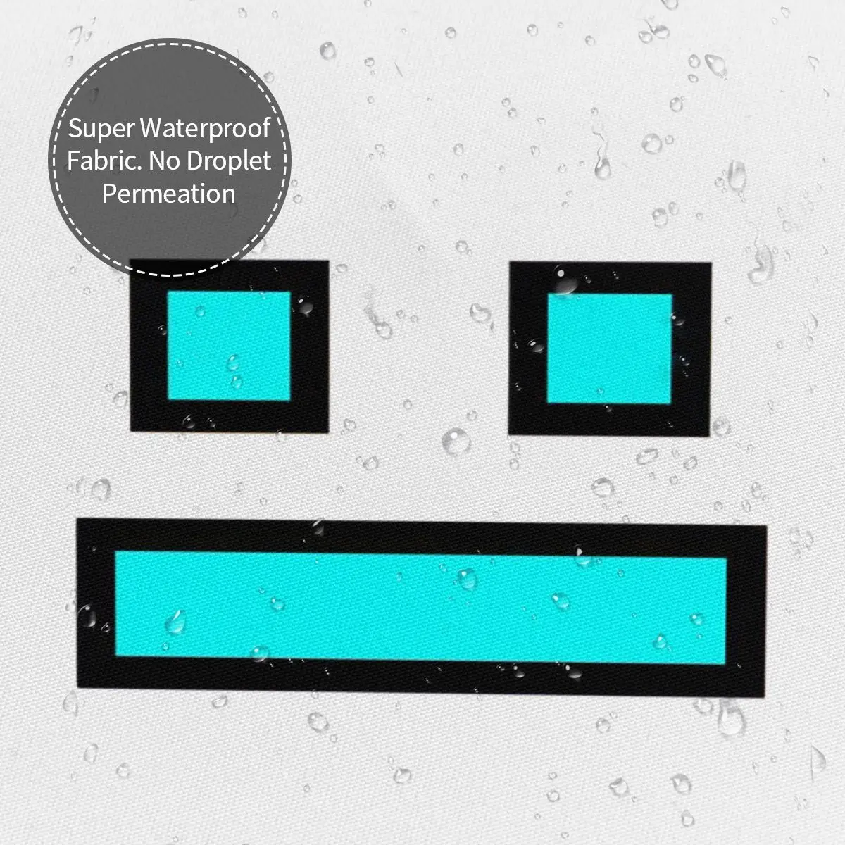 

Занавеска для душа с изображением игры Geometry Dash, полиэстеровая, водонепроницаемая, с крючками