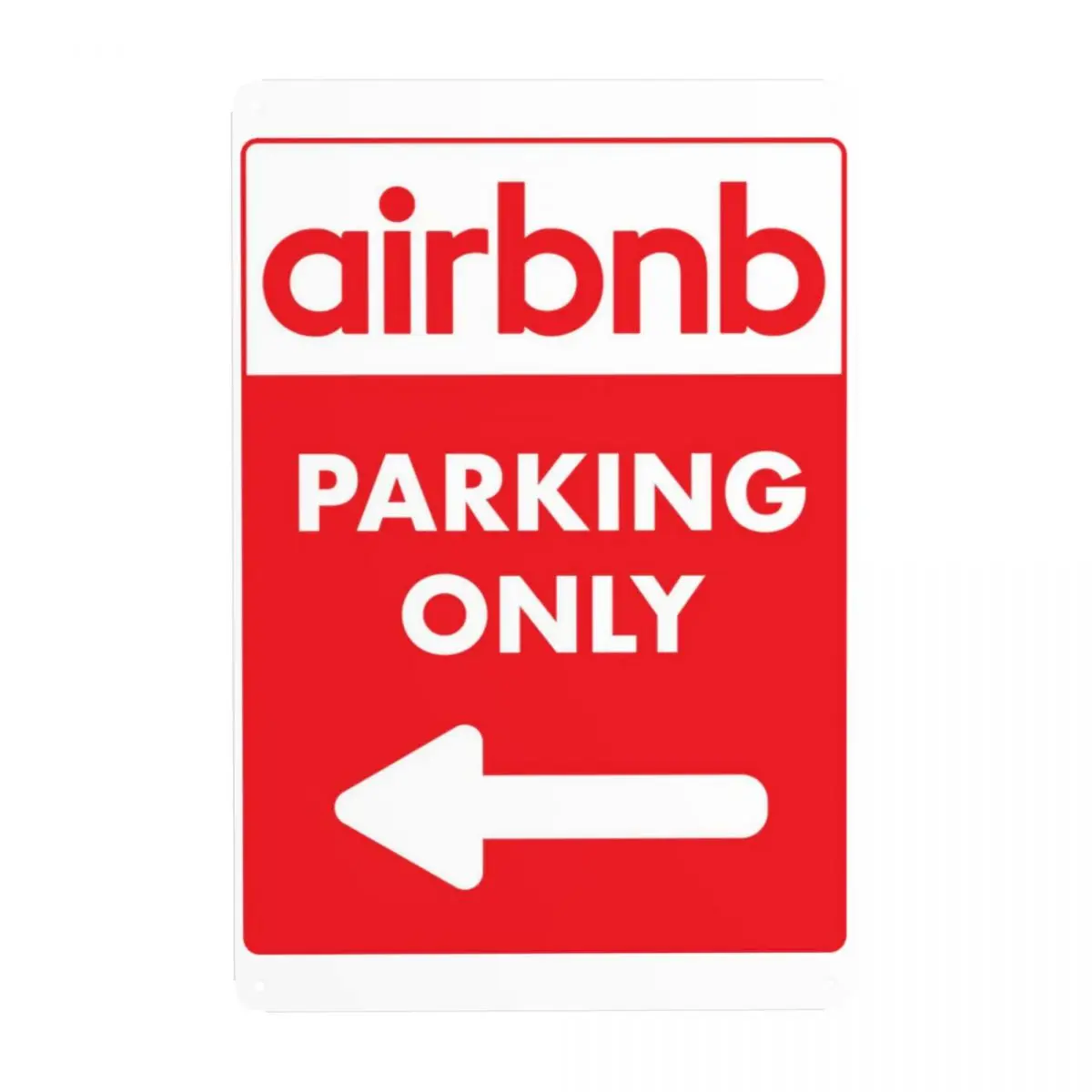 Custom Airbnbs Parking Sign Custom Retro Left Arrow Metal Plaques for Office Store Pubs Club Man Cave Bar Home Decor