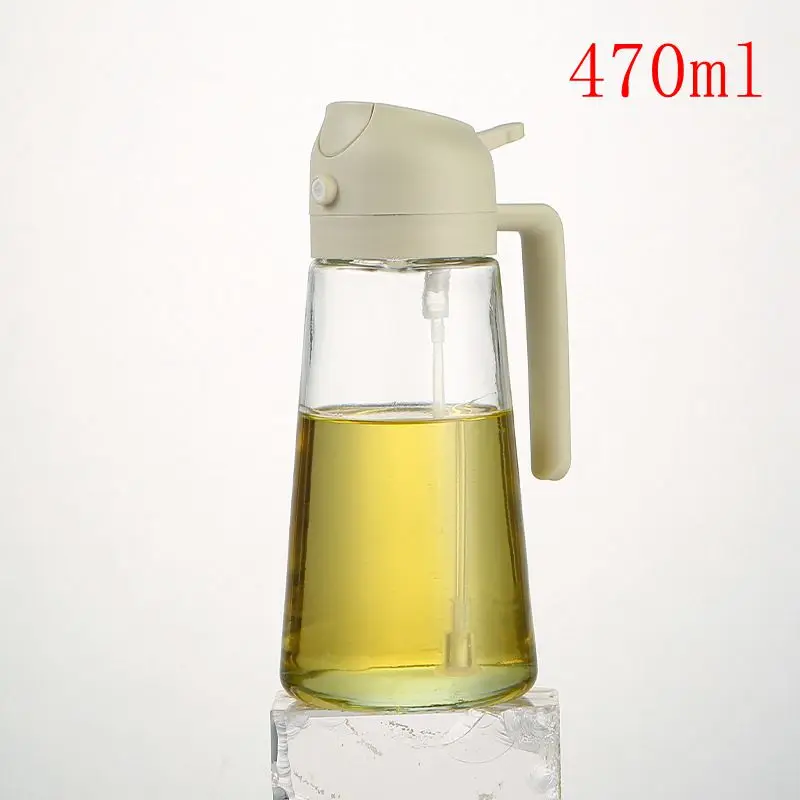 1pc 100/200/300/500ml Öl Spray Topf Küche Haushalt Essbare Olivenöl Spray Flasche Zerstäubte nebligen Öl Tank Luft Friteuse Spray Bott – Detail 7