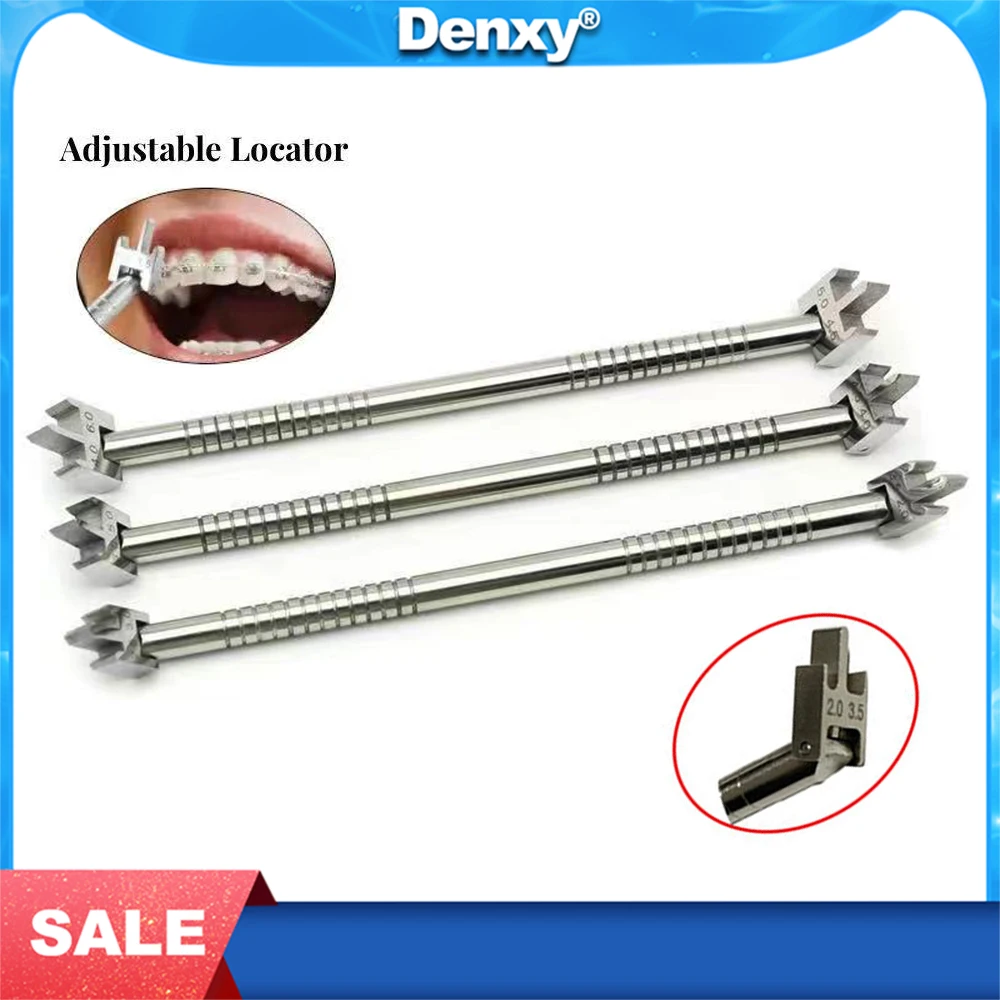 

DENXY Fully Adjustable Orthodontic Bracket Gauge Locator Stainless Steel Rod Braces Positioner Teeth Positioner Positioning