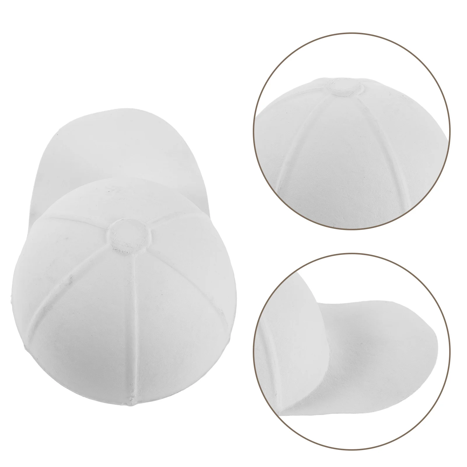 

5 Pcs Hand-painted Baseball Cap Caps for Painting White Paper DIY Blank Art Hats Child