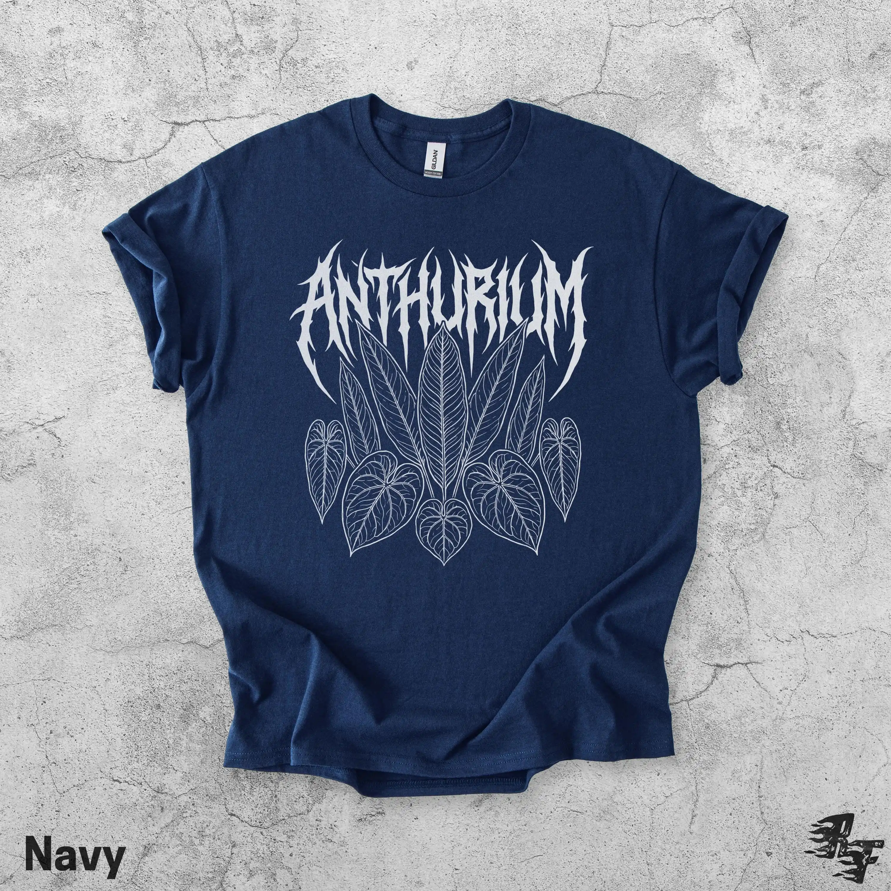 Anthurium T-Shirt for Indoor Gardeners, Botanical Goth Tee, Leafy Tropical Houseplant Collector Gift Shirt