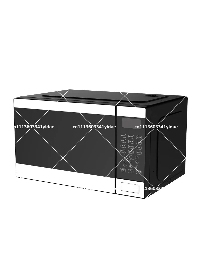 110V Smart Flat Microwave Oven, Mini Countertop Light Wave Oven for Steaming & Baking