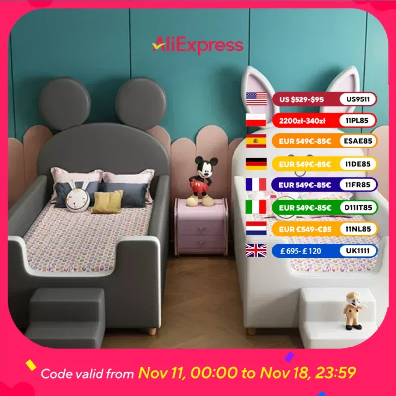 

Cute Design House Children's Bed Kids White Black Modern Loft Children Beds Boys Girls Lit Cabane Enfant Furniture For Bedroom