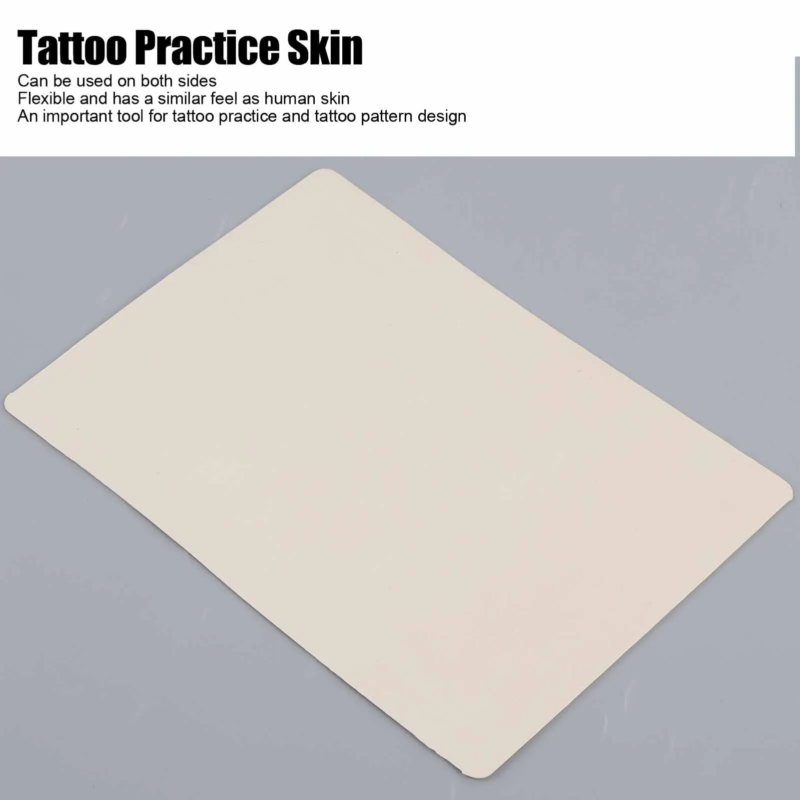 Pelle per pratica del tatuaggio vuota 10 pezzi Pelle per pratica del design del modello del tatuaggio in gomma per accessorio per tatuaggio per principianti