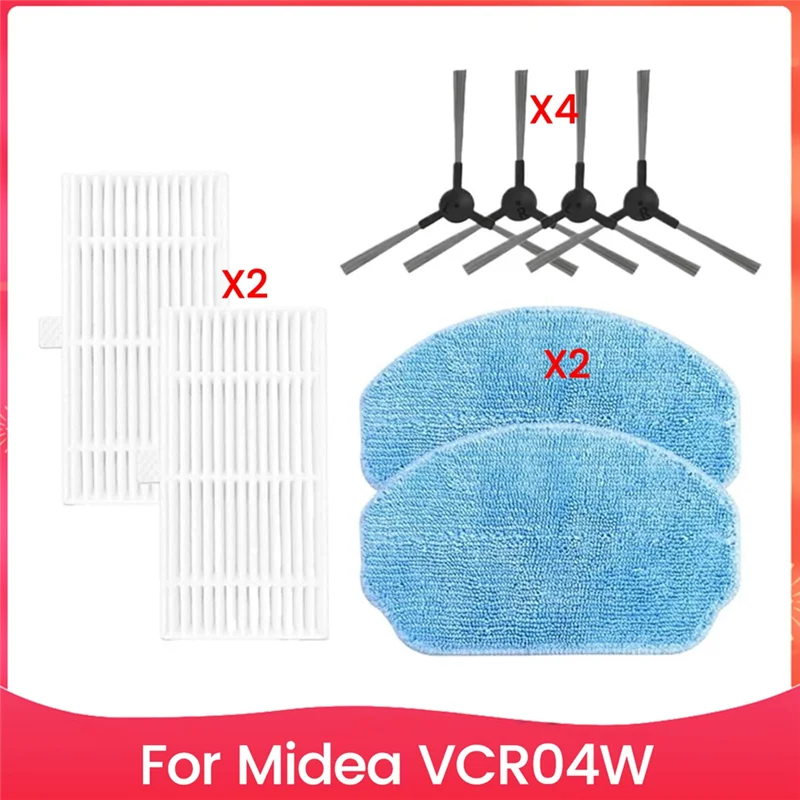 

A50F-боковая щетка для швабры для Midea VCR04W, аксессуары для роботов-пылесосов, фильтр Hepa