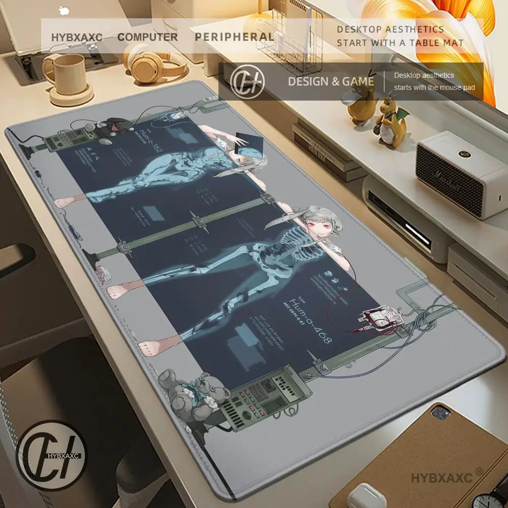 

Kawaii черно-белый коврик для мыши loli, милый стильный коврик для мыши, коврики для компьютерных геймеров, игровые коврики для ноутбука, периферийный стол, коврик для мыши 90x40 см